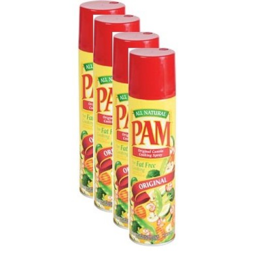 Pam Non-Stick Original Cooking Spray - 12Oz - 4 Pack 48Oz. Total