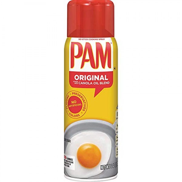 Pam No-Stick Cooking Spray - Original - Canola Oil Blend - Net W