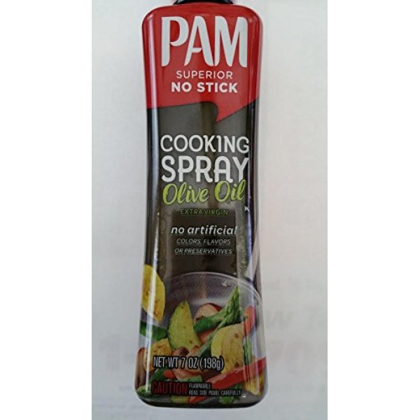 Pam Superior NO STICK Cooking Spray Olive Oil Extra Virgin 2-...