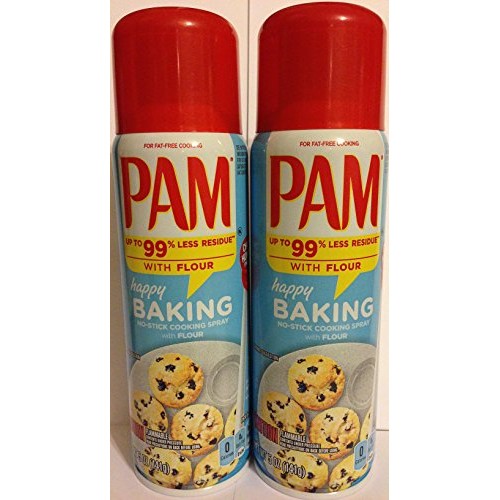 Pam No-Stick Cooking Spray - Happy Baking - With Flour - Net Wt.