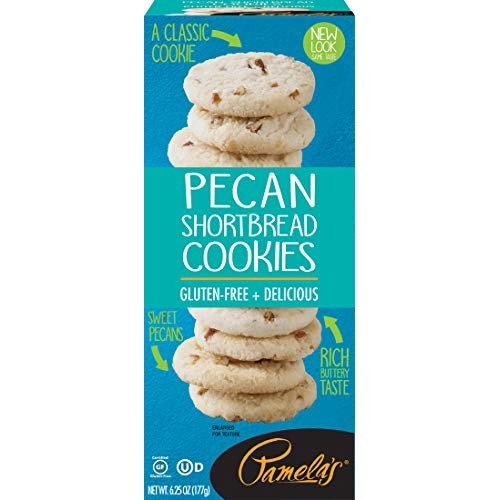 Pamelas Pecan Shortbread Gluten Free Cookies, 6.25 Oz Boxes, 6