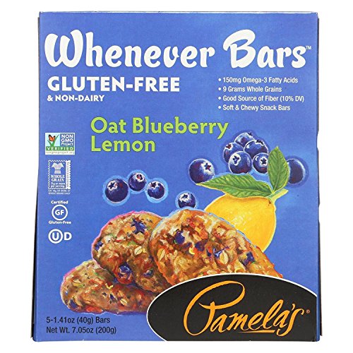 Pamelas Products Oat Blueberry Lemon Bar - 5 Per Pack - 6 Packs