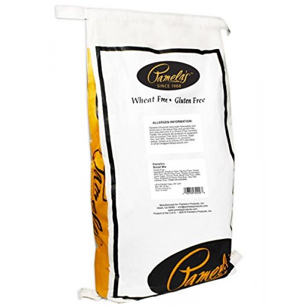 Pamelas Products Gluten Free Bread Mix, 25-Pound Bag