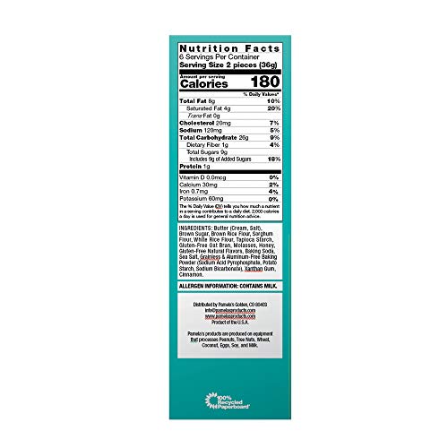 Pamelas Products Gluten Free Honey Graham Crackers, 7.5 Oz