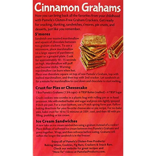 Pamelas Products Grahams Style Crackers Cinnamon, 7.5 Ounce