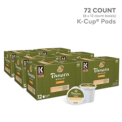 Panera Salted Caramel, Single-Serve Coffee K-Cup Pods, Flavored