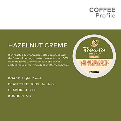 Panera Hazelnut Crème, Keurig Single-Serve K-Cup Pods, Flavored