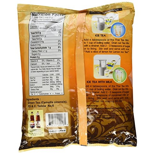 Pantainorasingh Thai Tea Mix, 16-Ounce Bags Pack Of 4