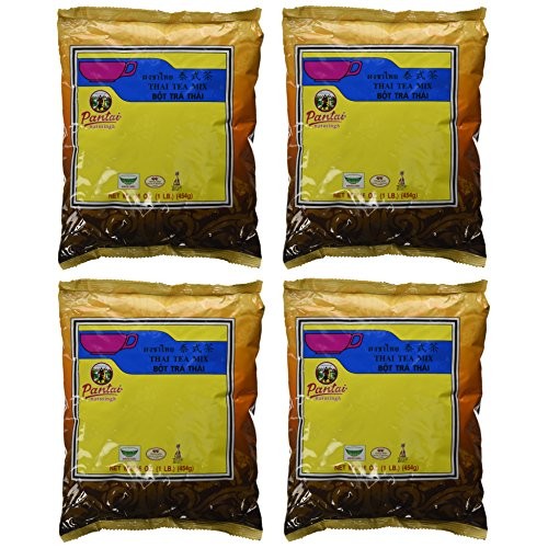 Pantainorasingh Thai Tea Mix, 16-Ounce Bags Pack Of 4