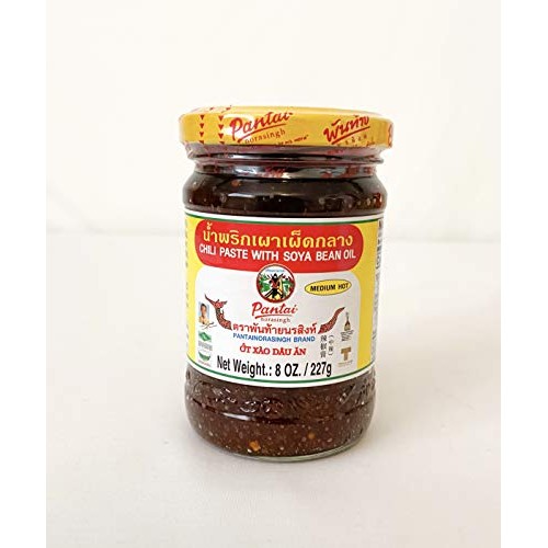 Pantai Thai Chili Paste with Soya Bean Oil, Medium Hot 8 oz./ Sh...