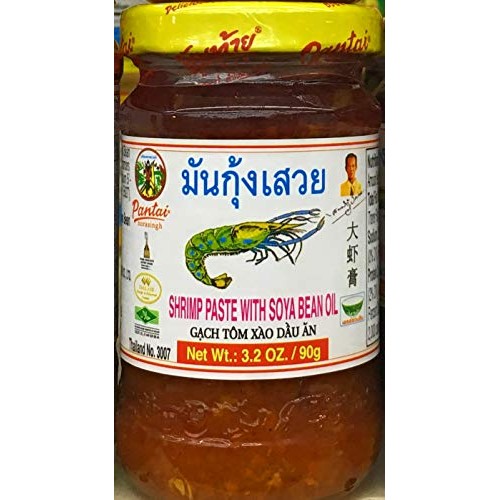 SHRIMP PASTE WITH SOYA BEAN OIL Pantai Brand Tomalley Thai Seaso...