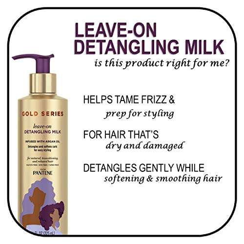 Pantene, Detangling Milk Hair Treatment, Sulfate Free, Pro-V Gol
