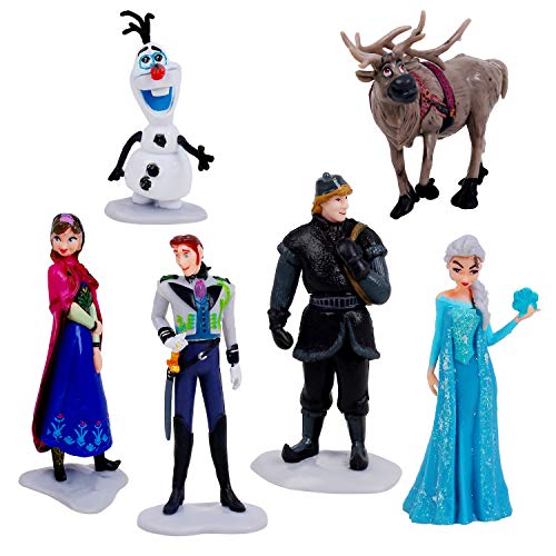 Frozen Collectible Model Elsa Snow Cake Topper6Pcs, Children M
