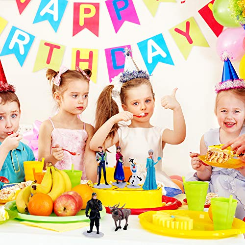 Frozen Collectible Model Elsa Snow Cake Topper6Pcs, Children M