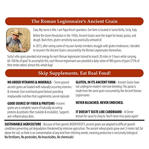 Papa Vince Clean Pasta Sensitive Stomach - Made With Wheat From