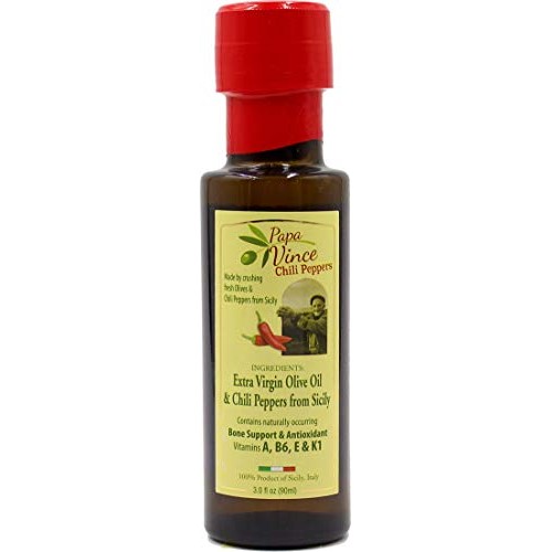 Papa Vince Chili Flavored Olive Oil Extra Virgin First Cold