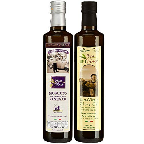 Papa Vince Extra Virgin Olive Oil &Amp; Balsamic Set - Evoo First Co