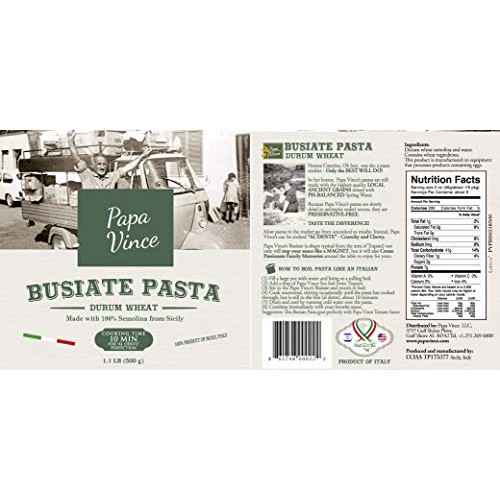 Papa Vince Italian Gourmet Food Basket Set Ingredients Are Local