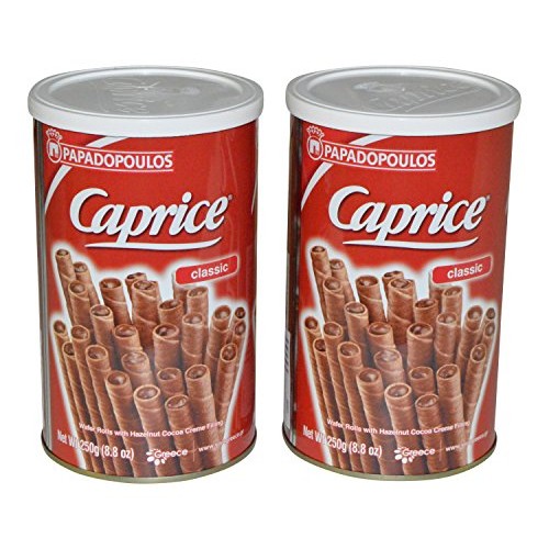 Papadopoulos Caprice Wafer Rolls 8.8Oz Pack Of 2 Classic