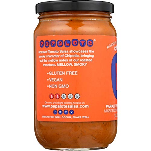 Papalotes, Salsa Tomato Chipotle Roasted, 15.75 Ounce
