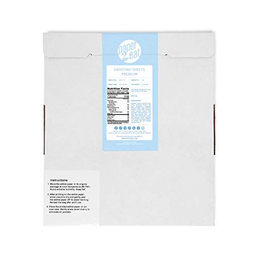 Paper2Eat Frosting Sheets Premium Icing Sheets 8.5 X 11 - 24