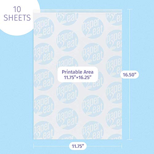 Paper2Eat Large Frosting Sheets Premium A3 Icing Sheets 11.75“