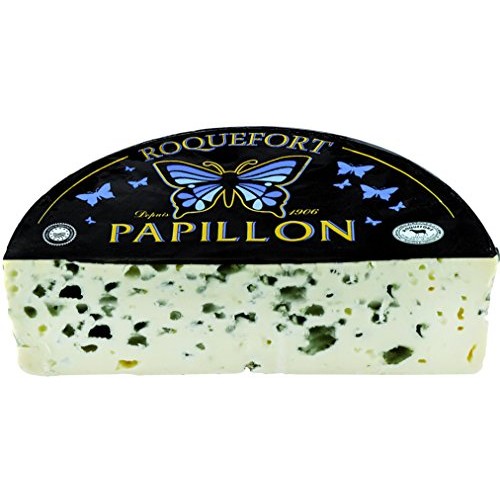 Papillon Roquefort Black Label A.O.C Blue Cheese 1 Pound Piece