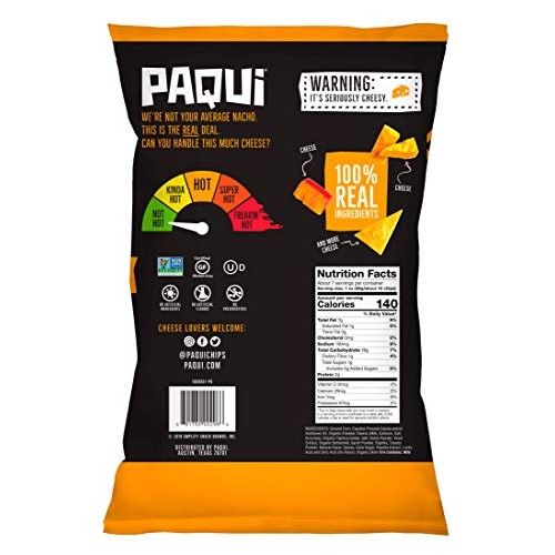 Paqui Mucho Nacho Cheese Chips, 7 Oz