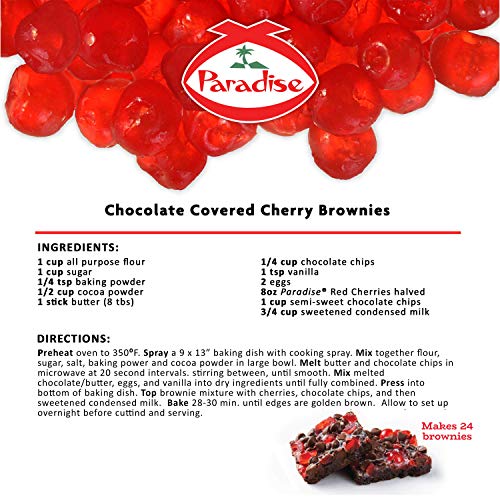 Paradise Cherries Whole, Red, 16 Ounce