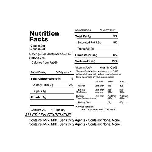 Paragon 2108C-1-Four Pouch Case Muy Fresco Cheddar Cheese Sauc