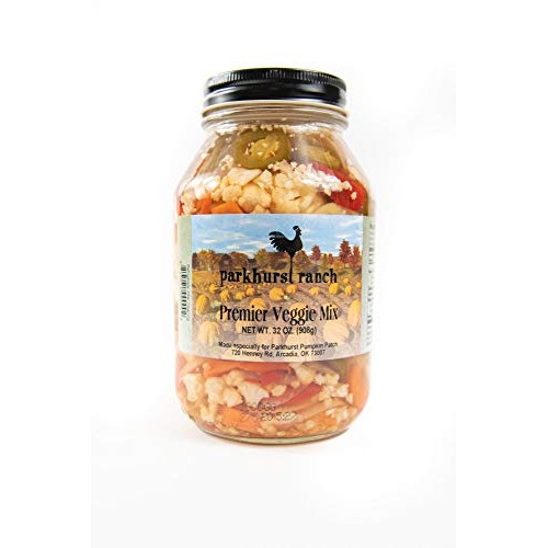 Parkhurst Ranch Premier Veggie Mix, All Natural, Pickled, 32 Oz