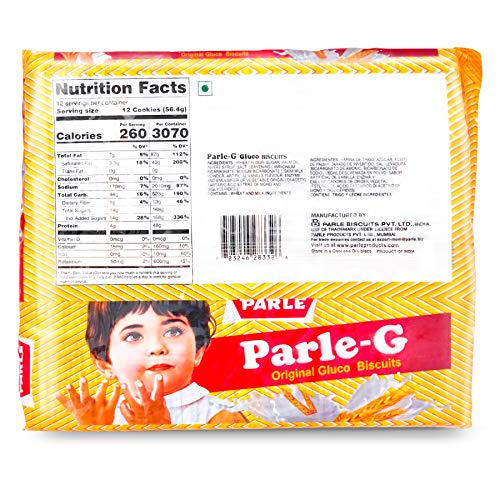 Parle G Original Gluco Biscuits, Product Of India, Value Pack 1