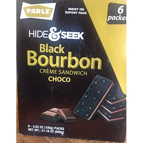 Parle Hide & Seek Black Bourbon Creme Sandwich with Chocolate Cr...