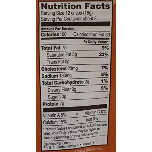 Parmcrisps, Crisps Cheddar, 1.75 Ounce