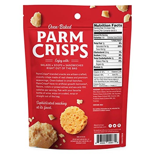 Parmcrisps Four Cheese, Keto Snacks, 1.75 Ounce Pack Of 6, 100