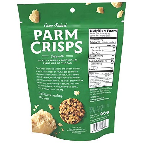 Parmcrisps, Made From 100% Real Parmesan Cheese, Gluten Free, Su