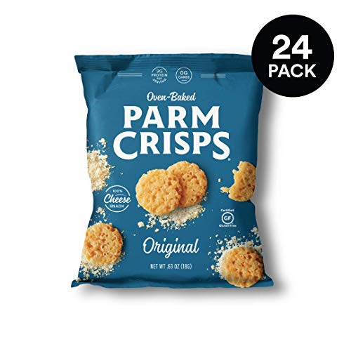 Parmcrisps Original, 0.63 Ounce Pack Of 24, Keto Snacks, 100%