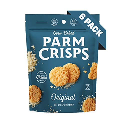 Parmcrisps Original, 1.75 Ounce Pack Of 6, Keto Snacks, 100% C