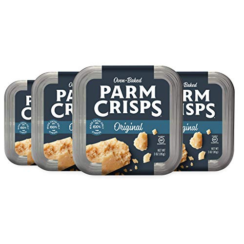 Parmcrisps Original, 3 Ounce Pack Of 4, 100% Cheese Crisps, Ke
