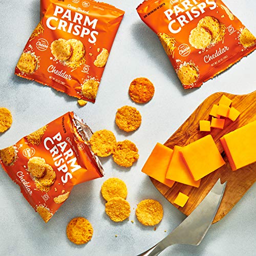 Parmcrisps Original Parmesan &Amp; Cheddar Cheese Crisps 0.63Oz Vari