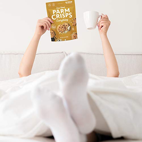 Parmcrisps Party Size Everything Parmesan Cheese Crisps, Keto Gl