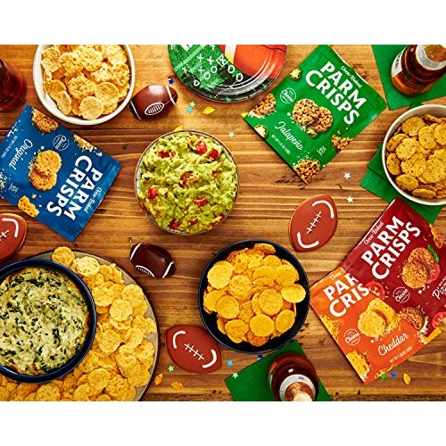 Parmcrisps Party Size Everything Parmesan Cheese Crisps, Keto Gl