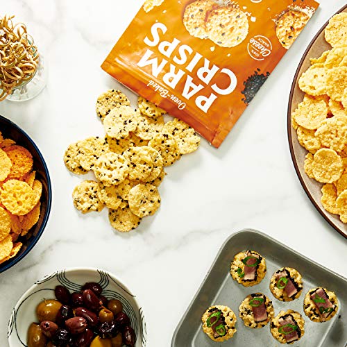 Parmcrisps Party Size Everything Parmesan Cheese Crisps, Keto Gl