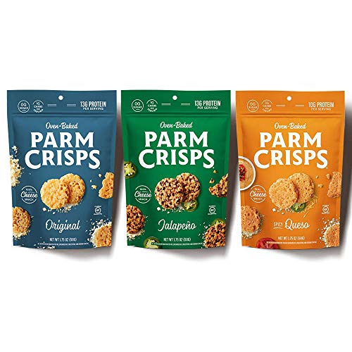 Parmcrisps Savory 3 Variety Pack, 100% Real Cheese Crisps| Origi