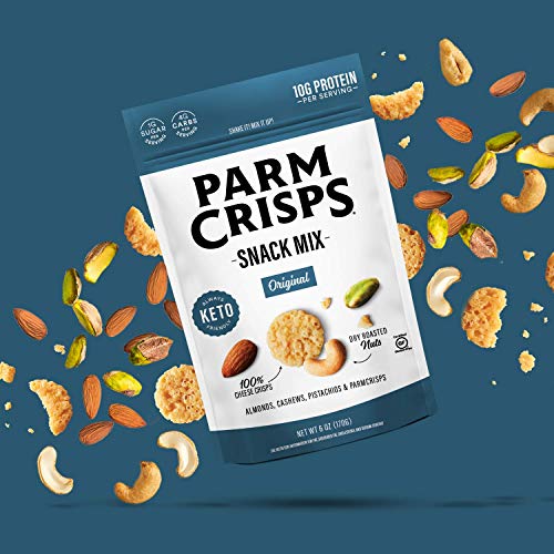 Parmcrisps Snack Mix Original, 6 Ounce Pack Of 3, Keto Snacks,