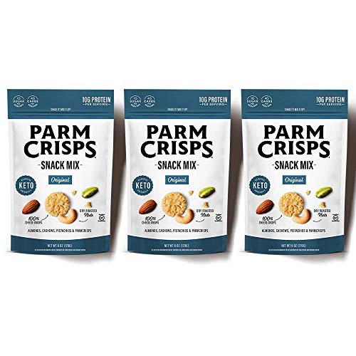 Parmcrisps Snack Mix Original, 6 Ounce Pack Of 3, Keto Snacks,