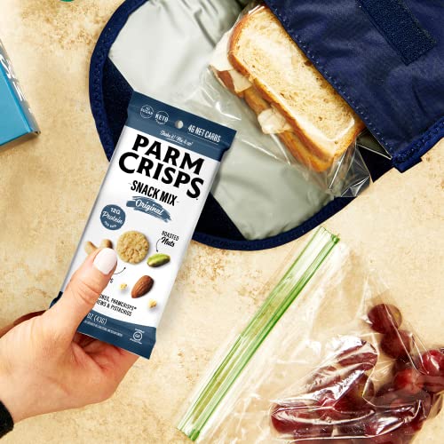 ParmCrisps Snack Mix – Original Cheese Parm Crisps and Nuts Snac...