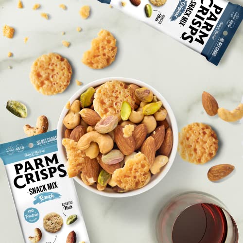 ParmCrisps Snack Mix – Original Cheese Parm Crisps and Nuts Snac...