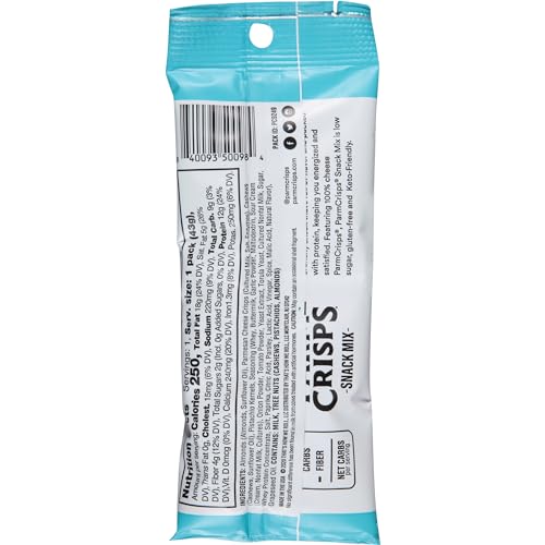 ParmCrisps Snack Mix – Ranch Cheese Parm Crisps and Nuts Snack, ...