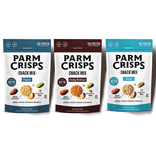 ParmCrisps Snack Mix – Variety Original, Smokey Barbeque, and R...
